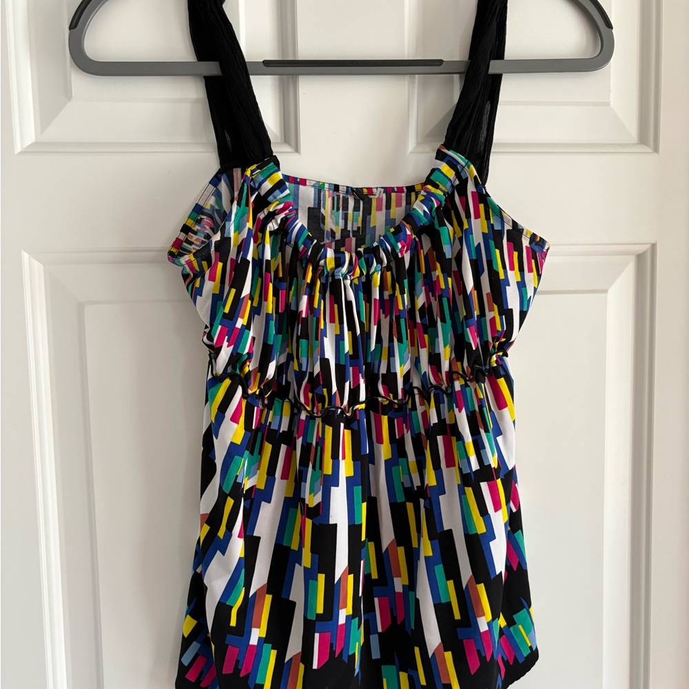 Colorful Geometric Women's Top